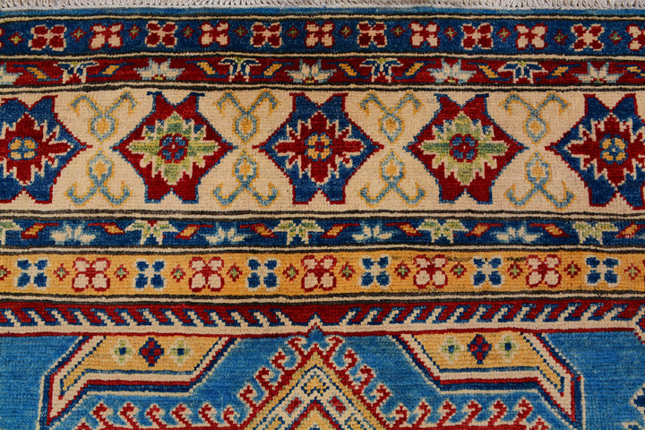 Steel Blue Kazak 6' 7 x 9' 7 - No. 73696