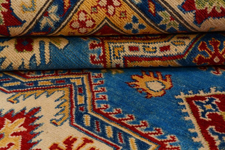 Steel Blue Kazak 6' 7 x 9' 7 - No. 73696