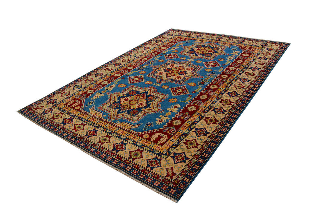Steel Blue Kazak 6' 7 x 9' 7 - No. 73696