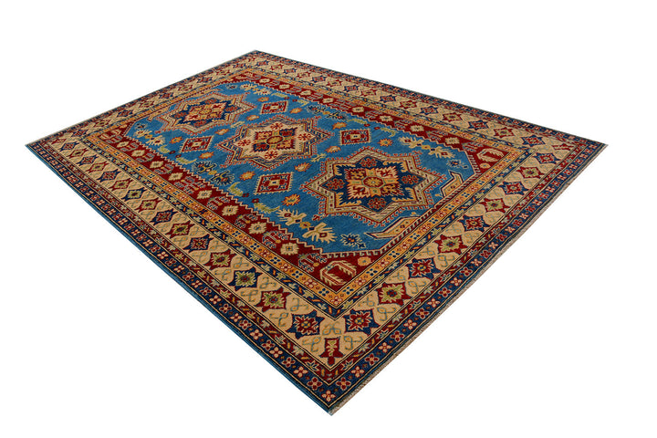 Steel Blue Kazak 6' 7 x 9' 7 - No. 73696