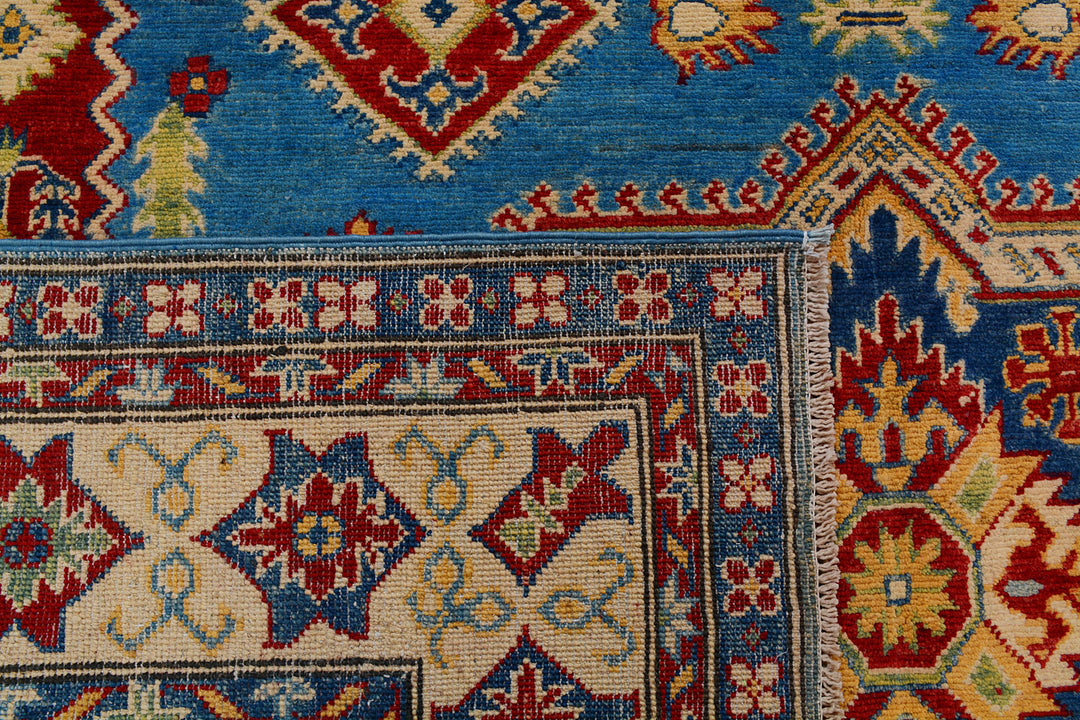 Steel Blue Kazak 6'  7" x 9'  7" - No. QA55509