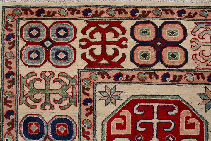 Blanched Almond Kazak 6'  9" x 9'  9" - No. QA30920