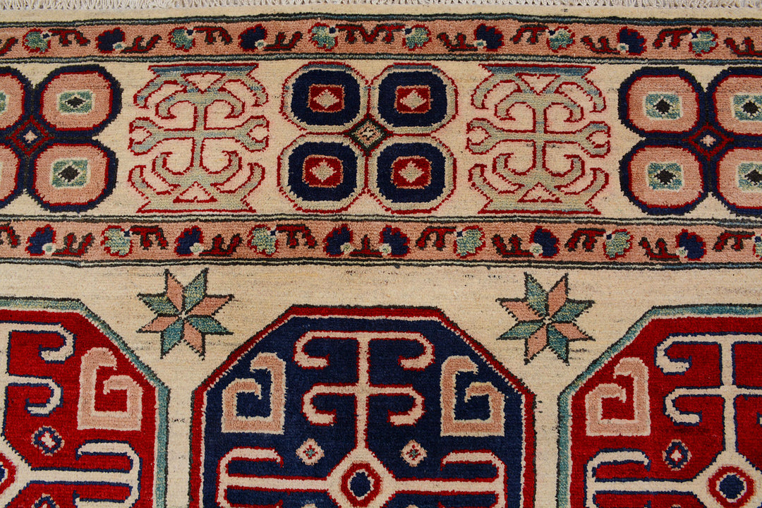 Blanched Almond Kazak 6'  9" x 9'  9" - No. QA30920