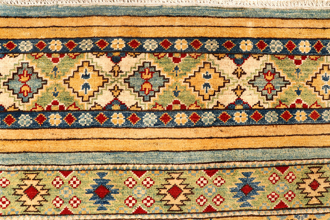 Multi Colored Kazak 6'  8" x 9'  8" - No. QA77396