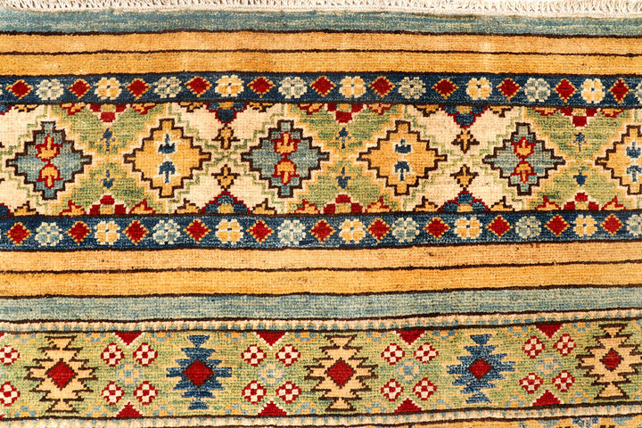 Multi Colored Kazak 6'  8" x 9'  8" - No. QA77396