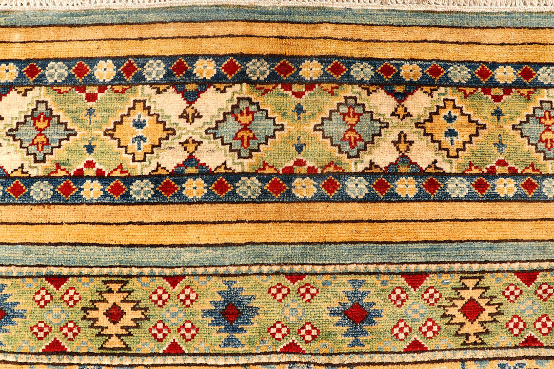 Multi Colored Kazak 6'  8" x 9'  8" - No. QA77396