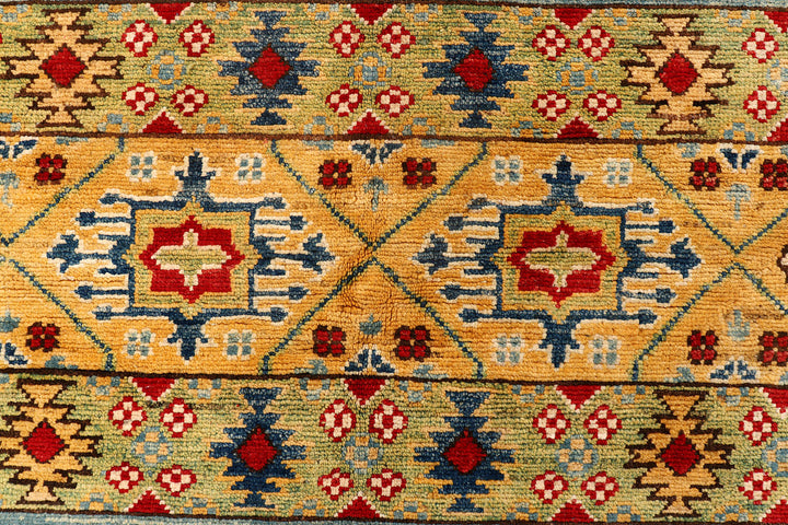 Multi Colored Kazak 6'  8" x 9'  8" - No. QA77396