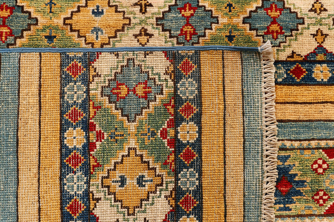 Multi Colored Kazak 6'  8" x 9'  8" - No. QA77396