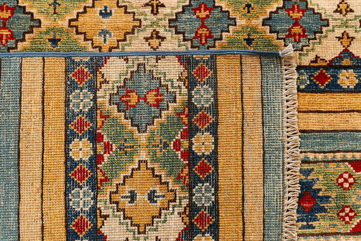 Multi Colored Kazak 6'  8" x 9'  8" - No. QA77396