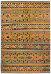 Multi Colored Kazak 6'  8" x 9'  8" - No. QA77396