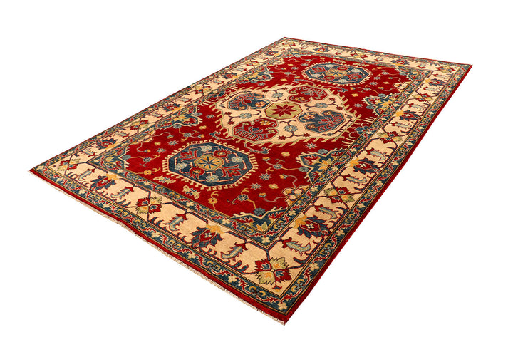 Firebrick Kazak 6' 4 x 9' 5 - No. 73713