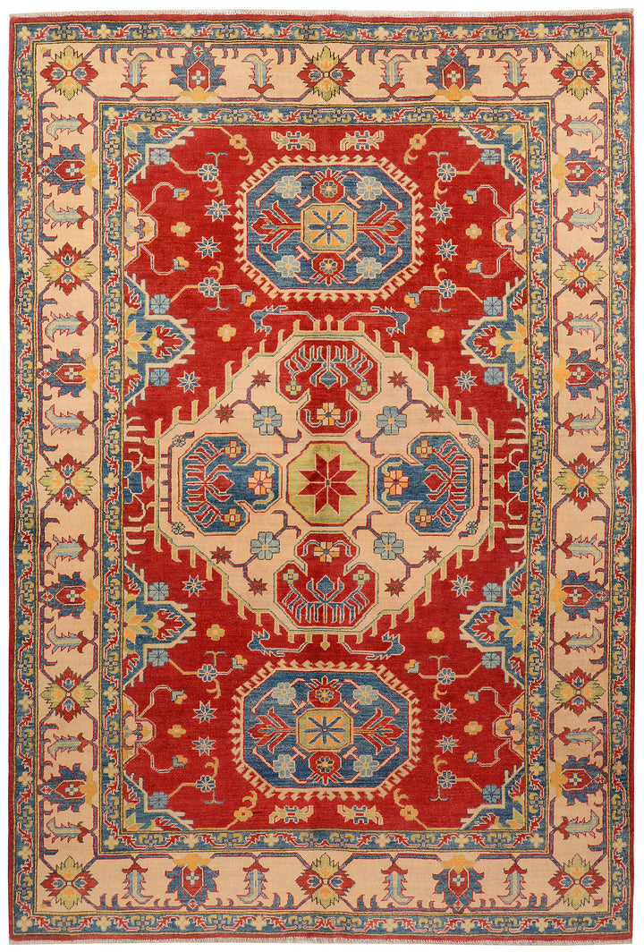 Firebrick Kazak 6' 4 x 9' 5 - No. 73713