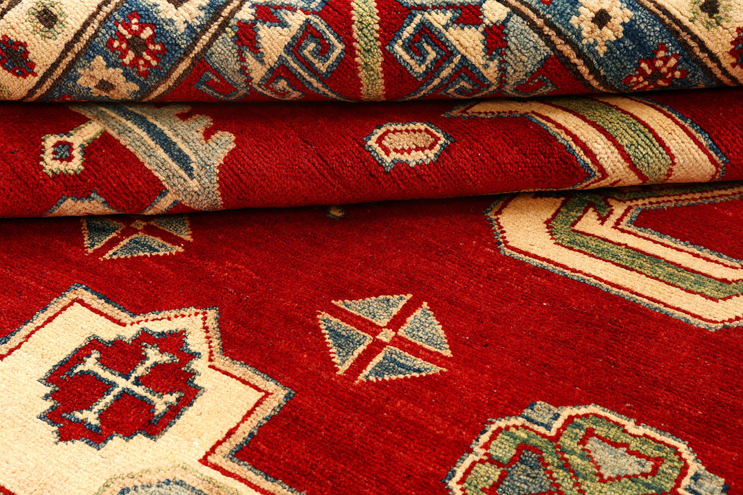 Firebrick Kazak 6'  4" x 9'  8" - No. QA65509