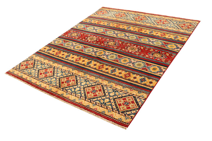 Multi Colored Kazak 5' 1 x 6' 5 - No. 73717