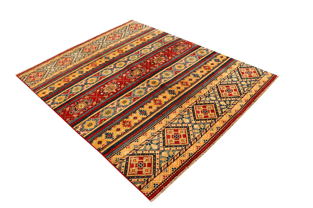 Multi Colored Kazak 5' 1 x 6' 5 - No. 73717