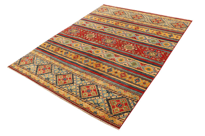 Multi Colored Kazak 5'  1" x 6'  7" - No. QA12935