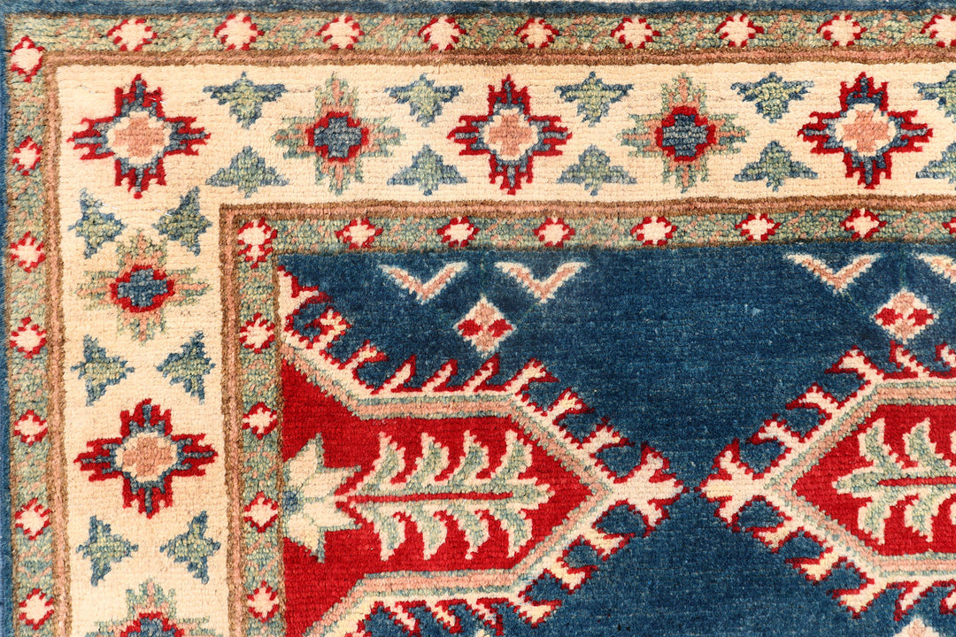 Midnight Blue Kazak 2' 7 x 12' 10 - No. 73723