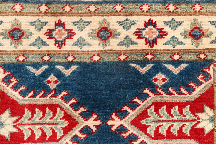 Midnight Blue Kazak 2'  7" x 12'  10" - No. QA28836