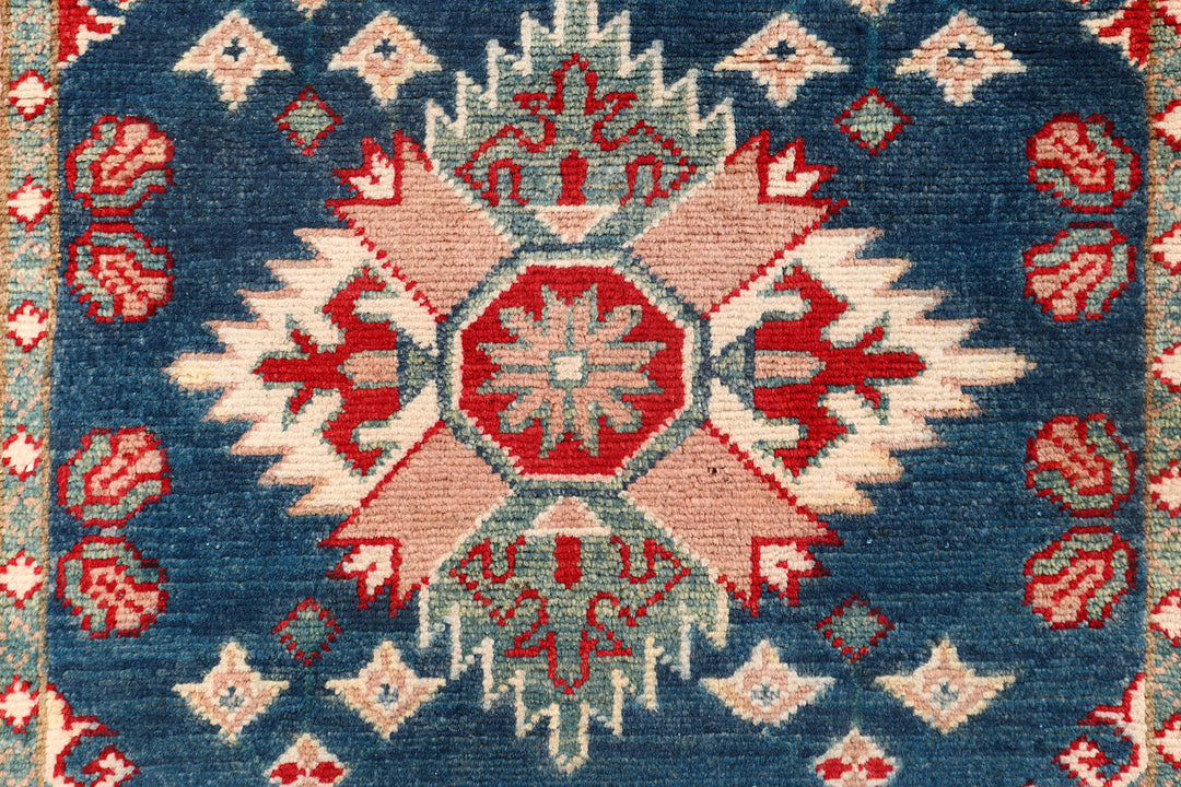 Midnight Blue Kazak 2' 7 x 12' 10 - No. 73723