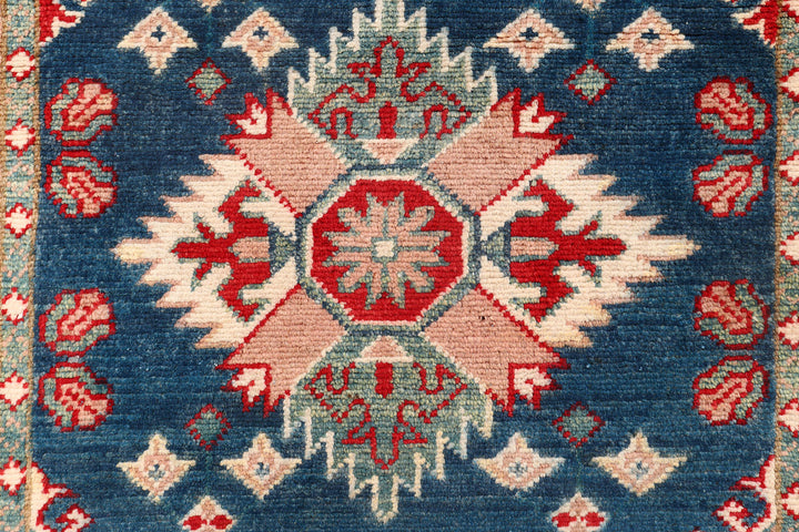 Midnight Blue Kazak 2' 7 x 12' 10 - No. 73723