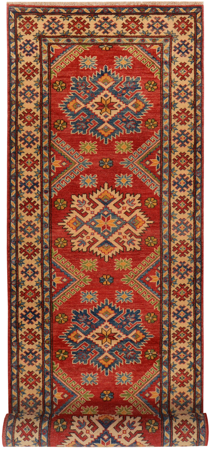 Firebrick Kazak 2'  9" x 9'  7" - No. QA78064