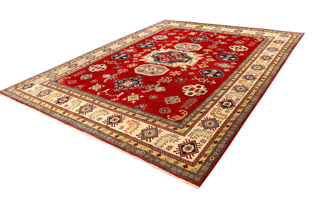 Firebrick Kazak 9'  9" x 12'  10" - No. QA90072