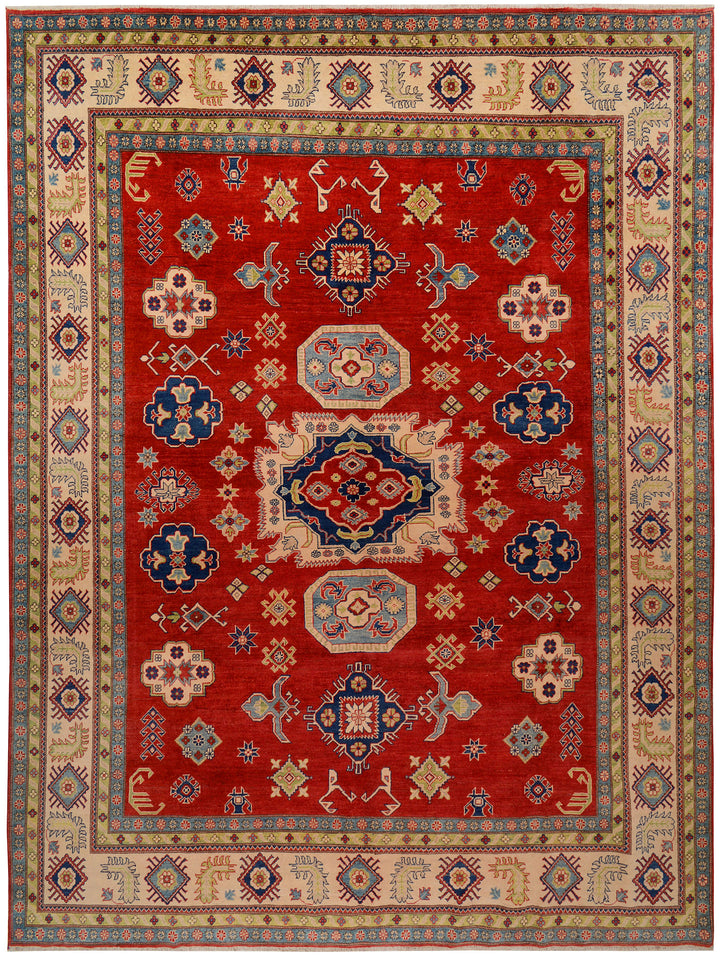 Firebrick Kazak 9'  9" x 12'  10" - No. QA90072