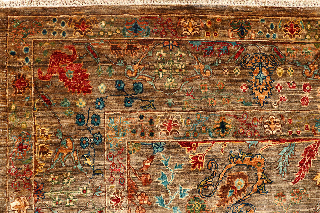 Multi Colored Kazak 5'  8" x 8' " - No. QA78021