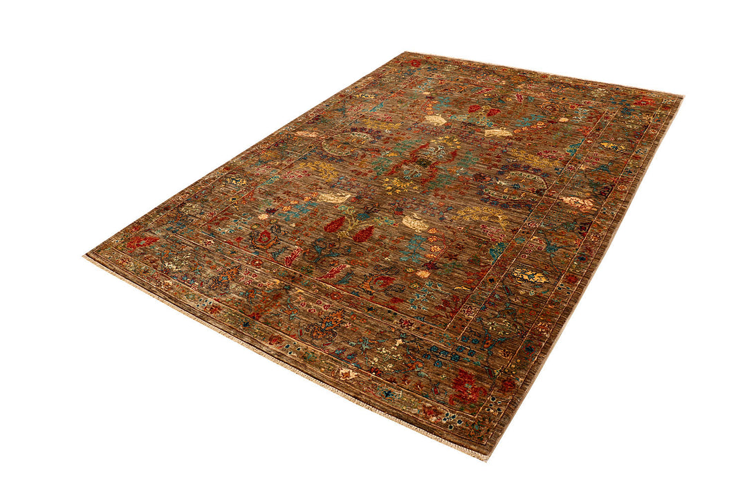 Multi Colored Kazak 5'  8" x 8' " - No. QA78021
