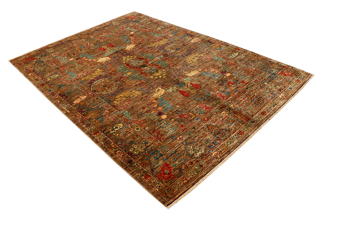 Multi Colored Kazak 5'  8" x 8' " - No. QA78021