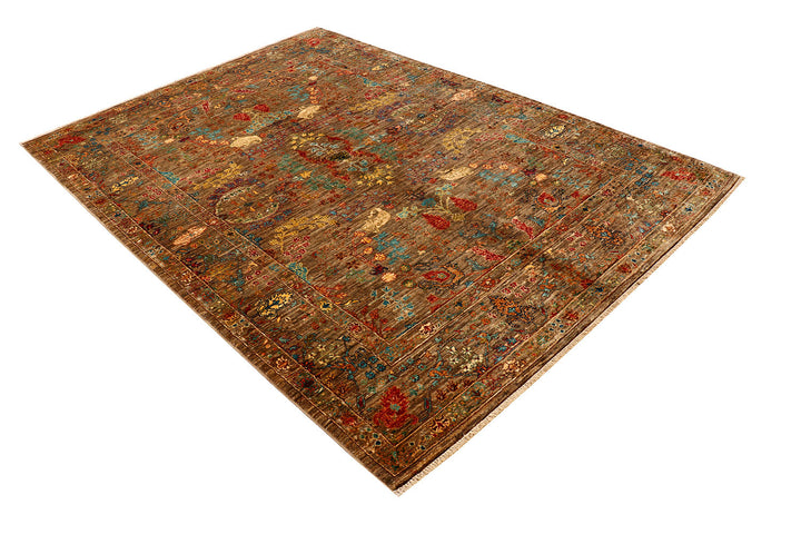Multi Colored Kazak 5'  8" x 8' " - No. QA78021