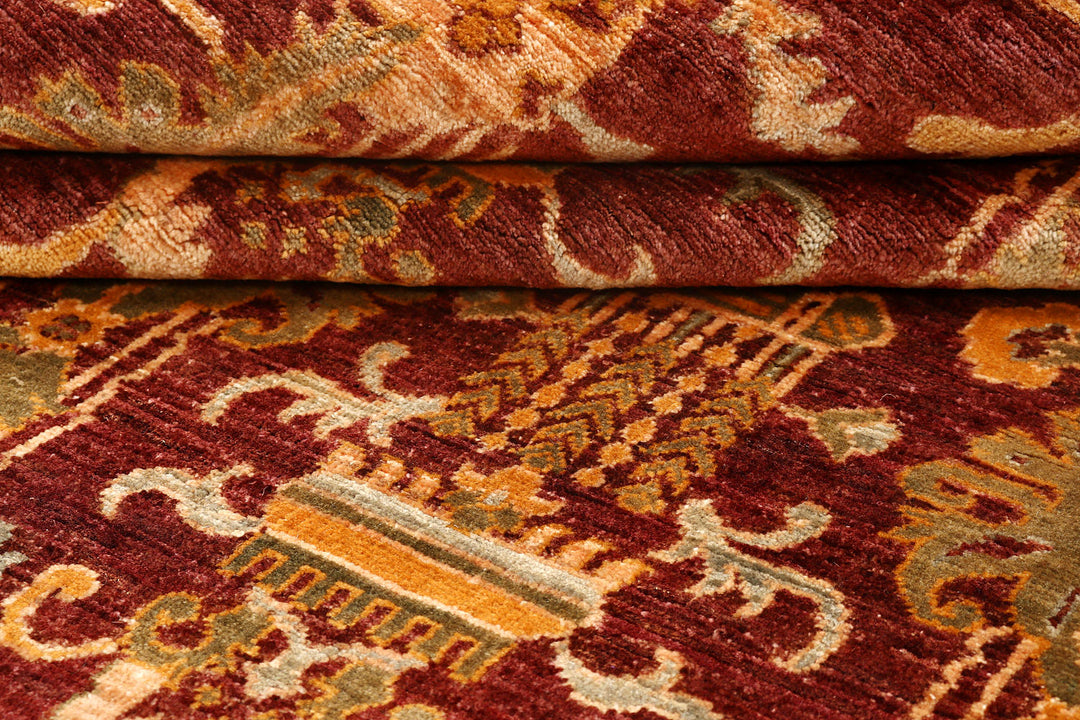 Multi Colored Ikat 4'  10" x 6'  7" - No. QA73984