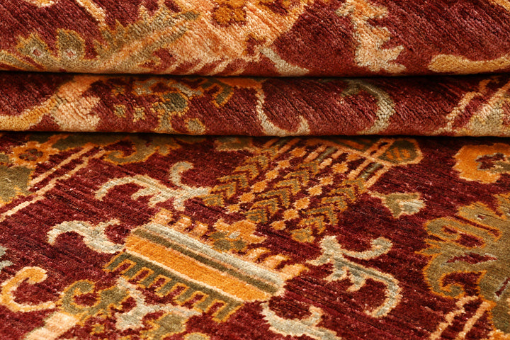 Multi Colored Ikat 4'  10" x 6'  7" - No. QA73984