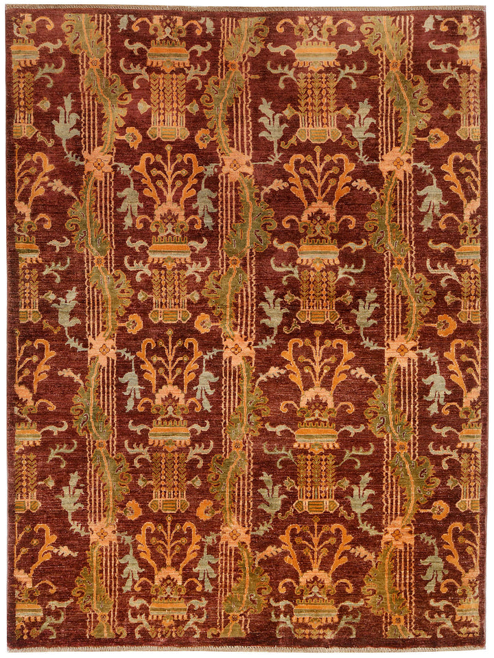 Multi Colored Ikat 4'  10" x 6'  7" - No. QA73984