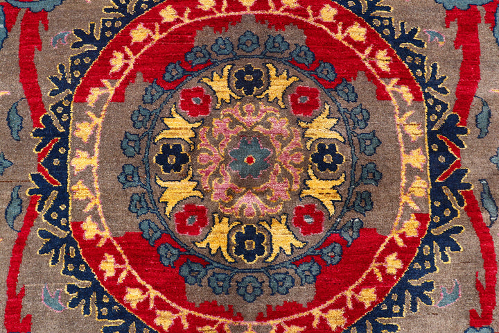 Multi Colored Suzani 8'  1" x 10' " - No. QA36711