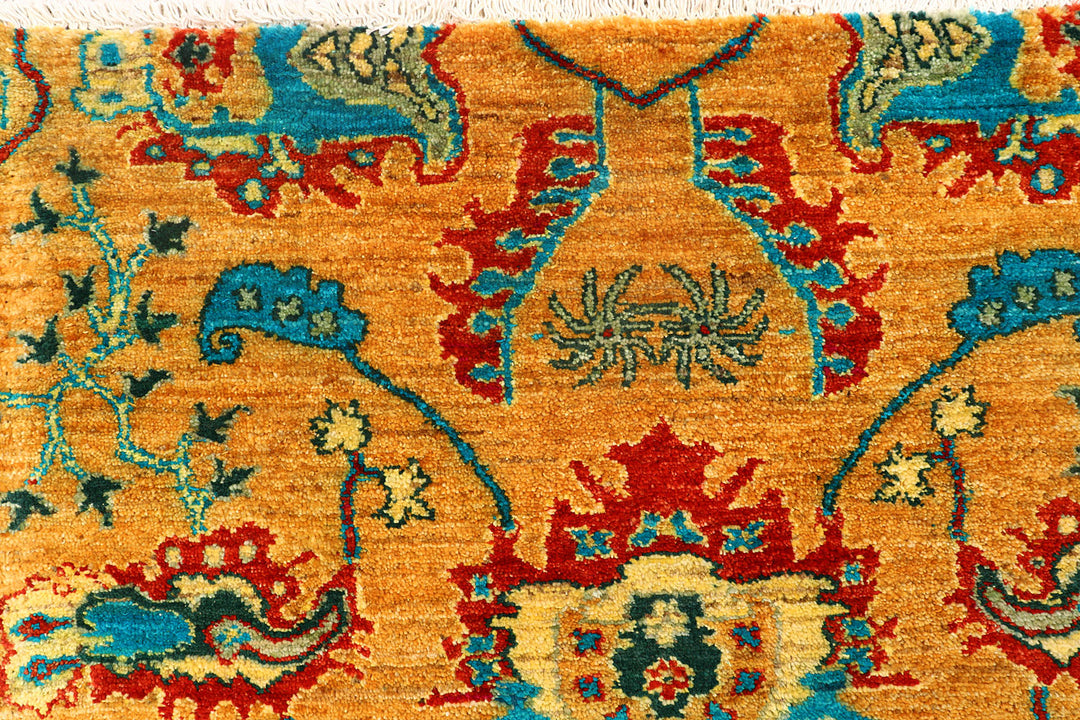 Orange Ikat 6'  1" x 9'  1" - No. QA46066