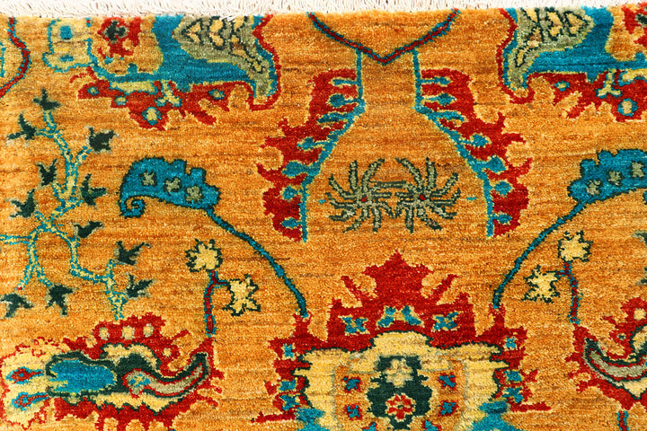 Orange Ikat 6'  1" x 9'  1" - No. QA46066