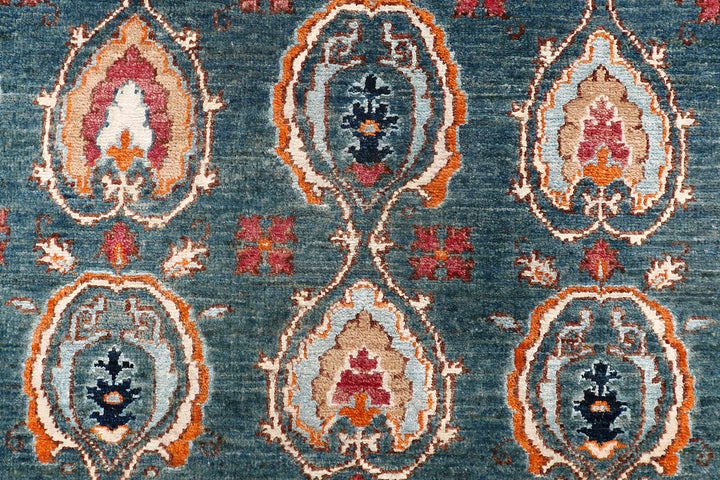 Cadet Blue Kazak 4' 9 x 7' 1 - No. 73734