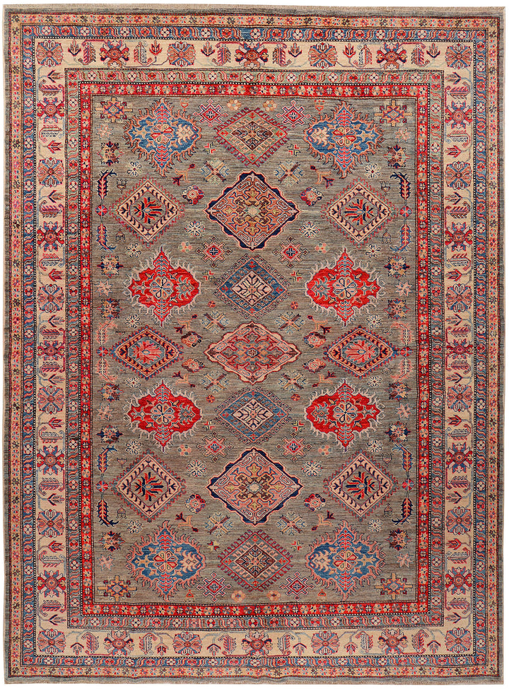 Dark Grey Kazak 7' 10 x 10' 6 - No. 73738