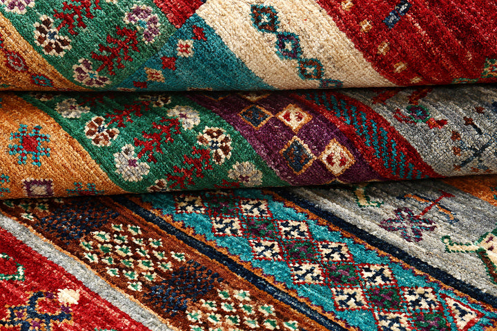 Multi Colored Kazak 5'  10" x 8'  2" - No. QA43407