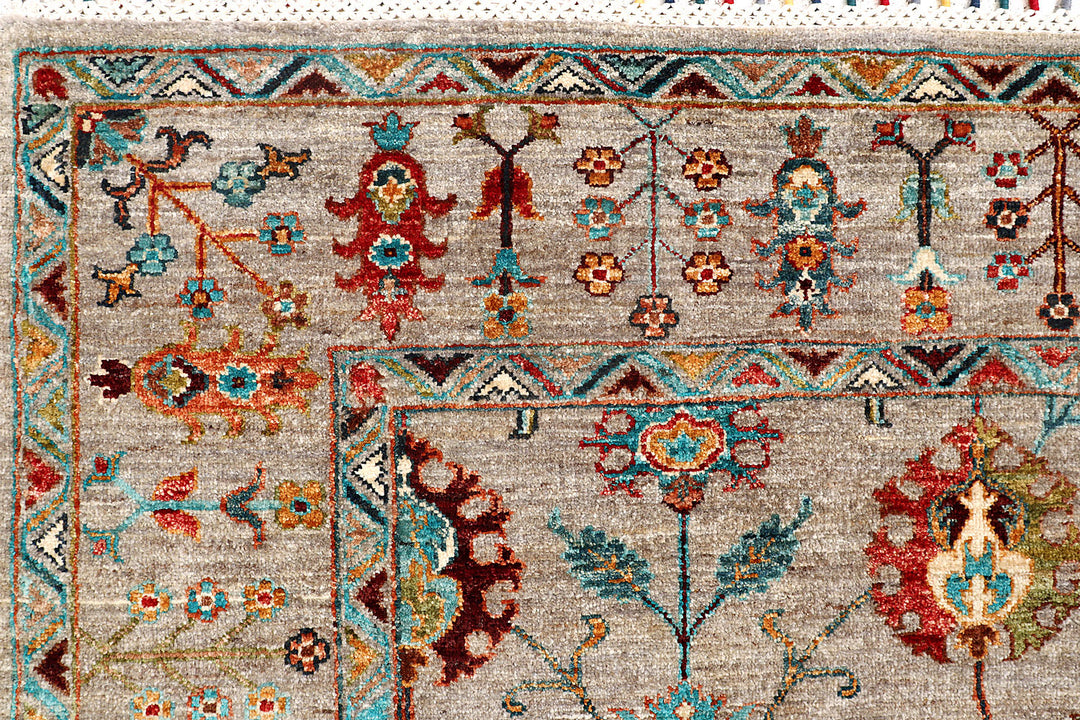 Tan Kazak 6'  1" x 9'  1" - No. QA61857