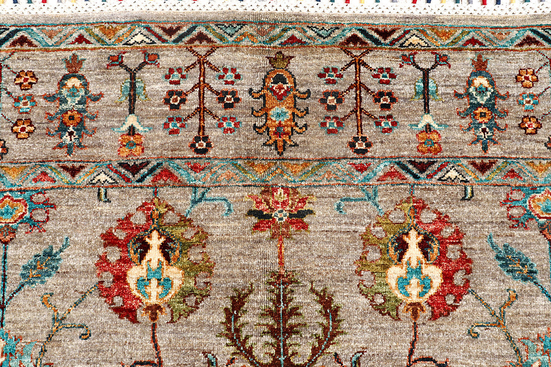 Tan Kazak 6'  1" x 9'  1" - No. QA61857