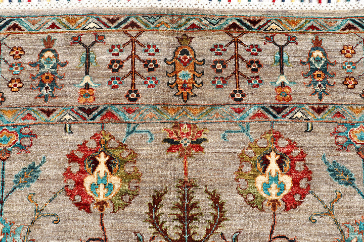 Tan Kazak 6'  1" x 9'  1" - No. QA61857