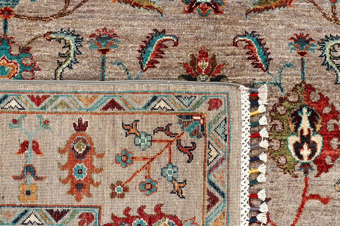 Tan Kazak 6'  1" x 9'  1" - No. QA61857