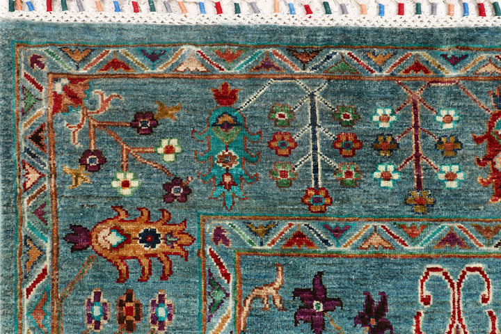 Cadet Blue Kazak 5' 9 x 8' - No. 73753