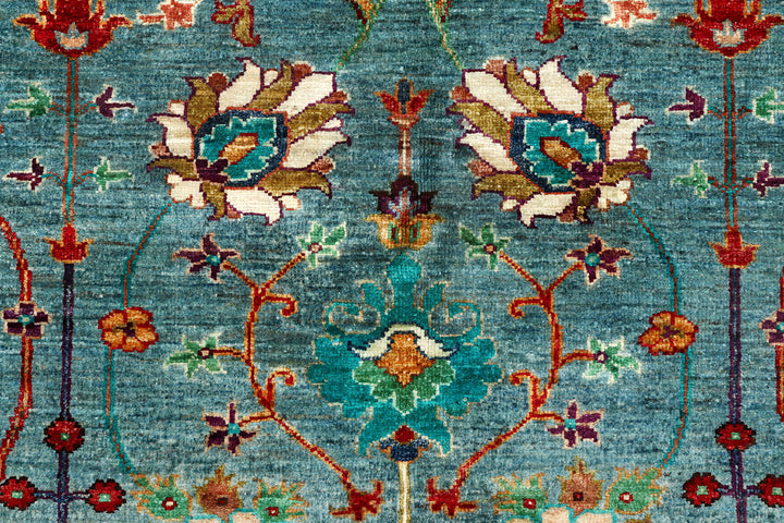 Cadet Blue Kazak 5'  9" x 8' " - No. QA36052