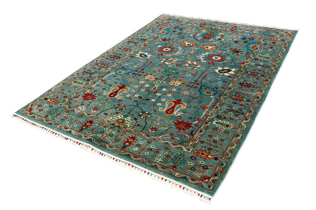 Cadet Blue Kazak 5' 9 x 8' - No. 73753