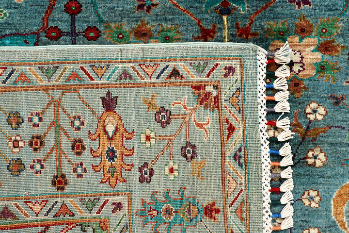 Cadet Blue Kazak 5'  9" x 8' " - No. QA36052