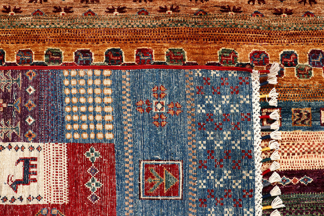 Multi Colored Kazak 5'  6" x 8'  2" - No. QA38841