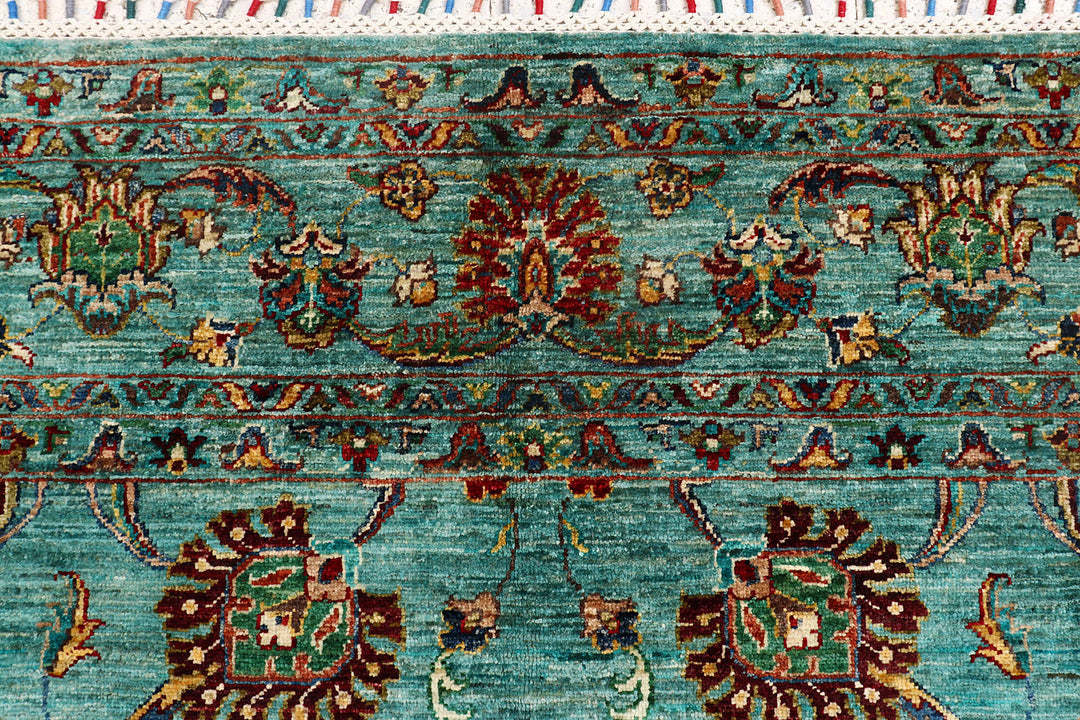 Cadet Blue Kazak 5'  9" x 8'  4" - No. QA73570